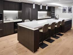 Infused with a subtle sophistication, the agni buffet and hutch kitchen cabinet is an attractive minimal piece with great versatility and ample storage space. Toronto Kitchen Along One Wall In Minimalist Contemporary Style