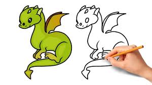 Use these free dragon clip art for your personal projects or designs. How To Draw A Cartoon Dragon Youtube