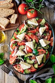 Traditional Greek Salad Recipe Recipe Traditional Greek Salad Greek Salad Recipes Salad Recipes