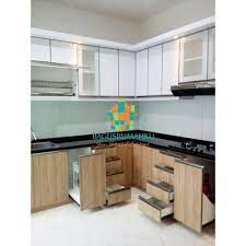 Jasa pasang kitchen set dengan harga bersaing malang serta melayani juga pembuatan serta pemasangan kitchen set di daerah malang dan malang. Jual Pasang Kitchen Set Minimalis 2 1jt M Free Instalasi Kab Purwakarta Bagusrumahku Tokopedia