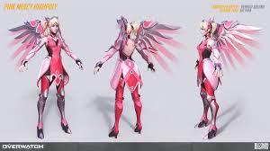 Renaud Galand Pink High02 Jpg 1920 1080 Overwatch Fan Art Mercy Overwatch Overwatch Wallpapers
