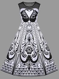 Share Get It Free Monochrome Swan Swing Dressfor Fashion Lovers Only 80 000 Items New Arrivals Daily Affordable Casual To Chi Dresses Fashion Swing Dress