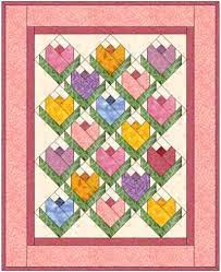 Many Tuliped Quilt Quilt Patterns Flower Quilt Patterns Flower Quilts
