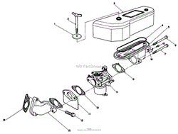 Parts & service electronic parts catalogue engine service chart resources. Toro Professional 55 7800 Replacement Engine Kawasaki Parts Diagram For Air Cleaner Carburetor Assembly Kawasaki Model Fb460v Type Ds08