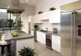 Decorating Ideas For The Space Above Kitchen Cabinets In 2020 White Modern Kitchen Modern Kitchen Design Grey Modern Kitchen Design