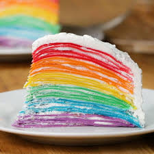 Rainbow Crepe Cake Recipe By Tasty Recipe Desserts Crepe Cake Recipe Crepe Cake