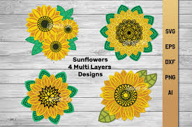 Free Free 65 Sunflower Layered Svg SVG PNG EPS DXF File