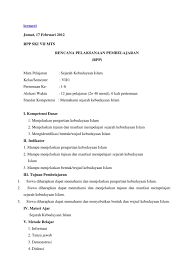 Sejarah kebudayaan islam kelas : Rrp Ski Mts Kelas 1 Semester 1 Pdf