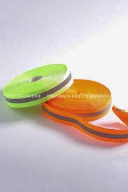 Dây phản quang 2.5cm x 100m vải sọc xám 1 vạch