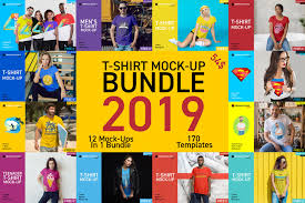 This post has two different sections; T Shirt Mock Up Bundle 2019 Creative Photoshop Templates Creative Market