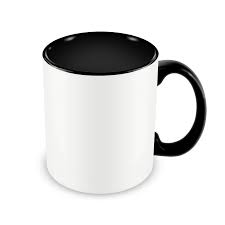 Quantas pessoas precisam ser desenhadas? Caneca De Porcelana Com Interior E Alca Colorida Preta Sublimacao 325 Ml