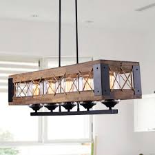 Rectangle Box Pendant Light 5 Lights Lnc Home
