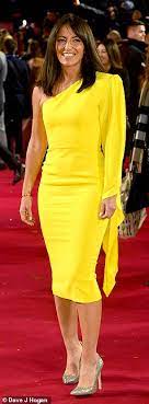 Her diet and exercise routine revealed. Davina Mccall 52 Exhibits Her Enviably Toned Frame In Canary Yellow Asymmetric Dress Daily Mail Online