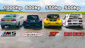 Vs.racing exploring new worlds, getting the future here today! 1 000 Hp Bmw M5 Vs Rallycross Racers Drag Race Is Almost Explosive