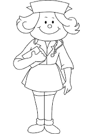 School Nurse Coloring Sheet Doctor Day Cartoon Coloring Pages Cartoon Coloring Pages Coloring Books Coloring For Kids