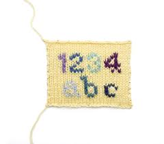 knitting letters upper case alphabet chart