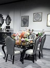 2021 reclining furniture catalog bedrooms. Casa Padrino Luxury Baroque Dining Room Chair Set Silver Gray Black 55 X 55 X H 116 Cm Noble Kitchen Chairs Set Of 6 Dining Room Furniture In Baroque Style