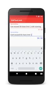 Android Textinputlayout With Live Character Count And Limit