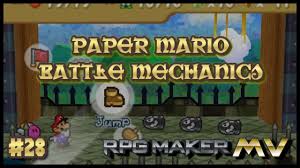 Rpg Maker Mv Tutorial Paper Mario Battle Mechanics Jump Hammer Youtube