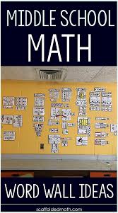Middle School Math Word Wall Ideas Math Word Wall Middle School Math Word Walls Middle School Math Classroom