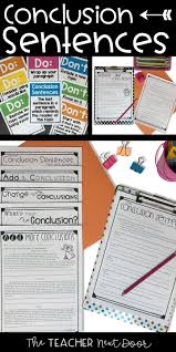 This Conclusions Packet Contains 31 Pages Of Worksheets Posters And Detailed Teacher Notes To Help You Writing Conclusions Paragraph Writing Sentence Writing