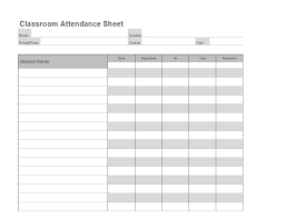 38 Free Printable Attendance Sheet Templates Free Template