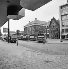 Busstation Grote Markt 60 Er Jaren Groningen Stad Busstation