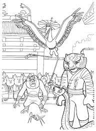 Kung fu panda and tigress coloring page. Online Coloring Pages Panda Coloring Cartoon Kung Fu Panda