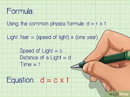 This is a conversion chart for light year (astronomical). How To Calculate A Light Year 10 Steps With Pictures Wikihow