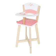 The twin feeding chair should have comfortable sitting space. Hape Wooden Baby Doll Play Highchair Seat Toddler Toy High Chair Furniture Pink Target