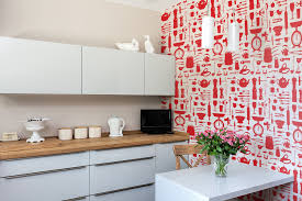 airfix kitchen wallpaper in red