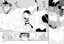 エロ同人誌 ヒロアカ】拘束されたエンデヴァーさんが薬打たれてちんぽがギンギンだから塚内直正がヌイてあげる♪【まらぱるて エロ漫画】 | BL同人倉庫