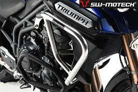 Triumph Tiger 1200 Explorer 2011 15 Sw Motech Stainless Steel Crash Bar Engine Bars Triumph Tiger Triumph Stainless Steel