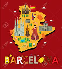 To download this image, create an account. Barcelona Map With Tourist Attraction Royalty Free Cliparts Vectors And Stock Illustration Image 90415261