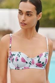 Good American Satin Underwire Bikini Top