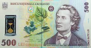 At that time the currency had reached its highest value. 500 Lei Romania 2005 P 123 B90 6284 Banknotes