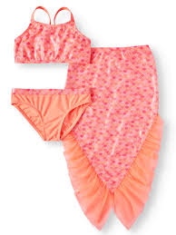 Rating, 4.3 out of 5 stars. Wonder Nation Mermaid Bikini Swimsuit And Skirt Coverup 3 Piece Set Little Girls Big Girls Walmart Com Walmart Com