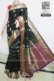 Saree.lk is the best online saree shopping sri lanka for wedding, engagemnet and party wear sarees. Banarasi Soft Silk Saree Tn0113 Tilottama Bengal Handloom