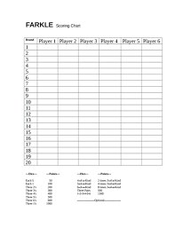 Farkle Score Sheet Free Download Create Edit Fill And