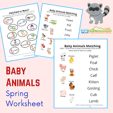 These level two worksheets are good for older preschoolers. Free Baby Animals Worksheets