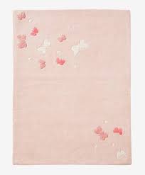 Ein teppich mit rund 160 cm durchmesser passt in der regel gut ins kinderzimmer: Vertbaudet Kinderzimmer Teppich Rosa Schmetterlinge In Zartrosa