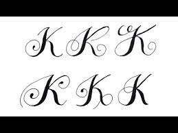 @trile.shiba contact to collaborate via email: Calligraphy Letter K Writing Art With Normal Pen Youtube