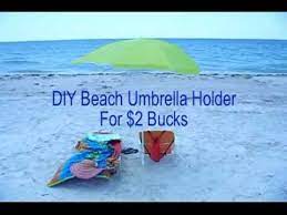 Most of the recommended beach umbrella picks above include a sand screw. Diy Beach Umbrella Holder For 2 Youtube