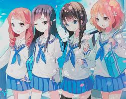 Group Of School 39 S Only Good Thing Is Hanging Out Wih Friends Anime Friend Anime Anime Best Friends