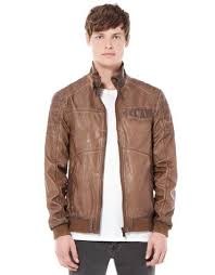 Bershka Indonesia Basic Imitation Leather Jacket