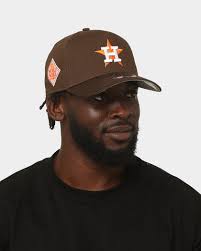 New Era Houston Astros 'Walnut Orange' 9FORTY A-Frame Snapback Brown/O