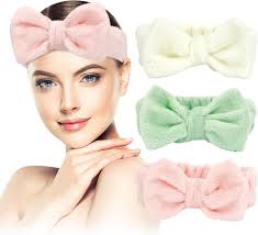KIYFXA Skincare Headband For Washing Face Skin Care Headband Makeup  Headbands For Women Spa Headband For Washing Face Head Band For Skincare  Hair Band For Washing Face Fluffy Headband Pink White Green :