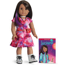 Cover the doll's hair with a towel or piece of clothing to protect it from the sun's uv rays. Luciana Doll Book American Girl