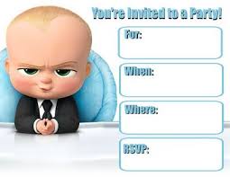 Boss Baby Invitations Baby Birthday Themes Baby Birthday Invitations Boss Birthday
