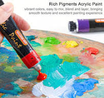 Acrylic Paint, 66 Colors Acrylic Paint with 10 Brushes, 22ml/0.74oz Tubes -  Set of 82